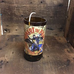 Beer bottle candle